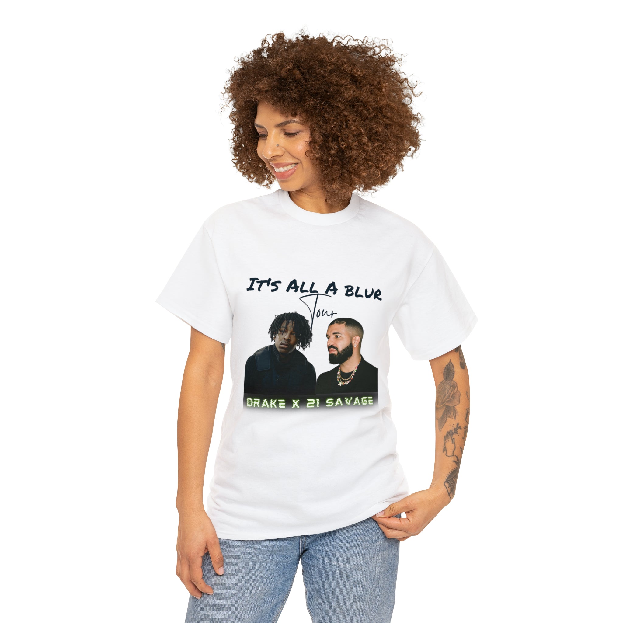 Drake x 21 Savage Unisex It's All A Blur T-Shirt | Tour Merch