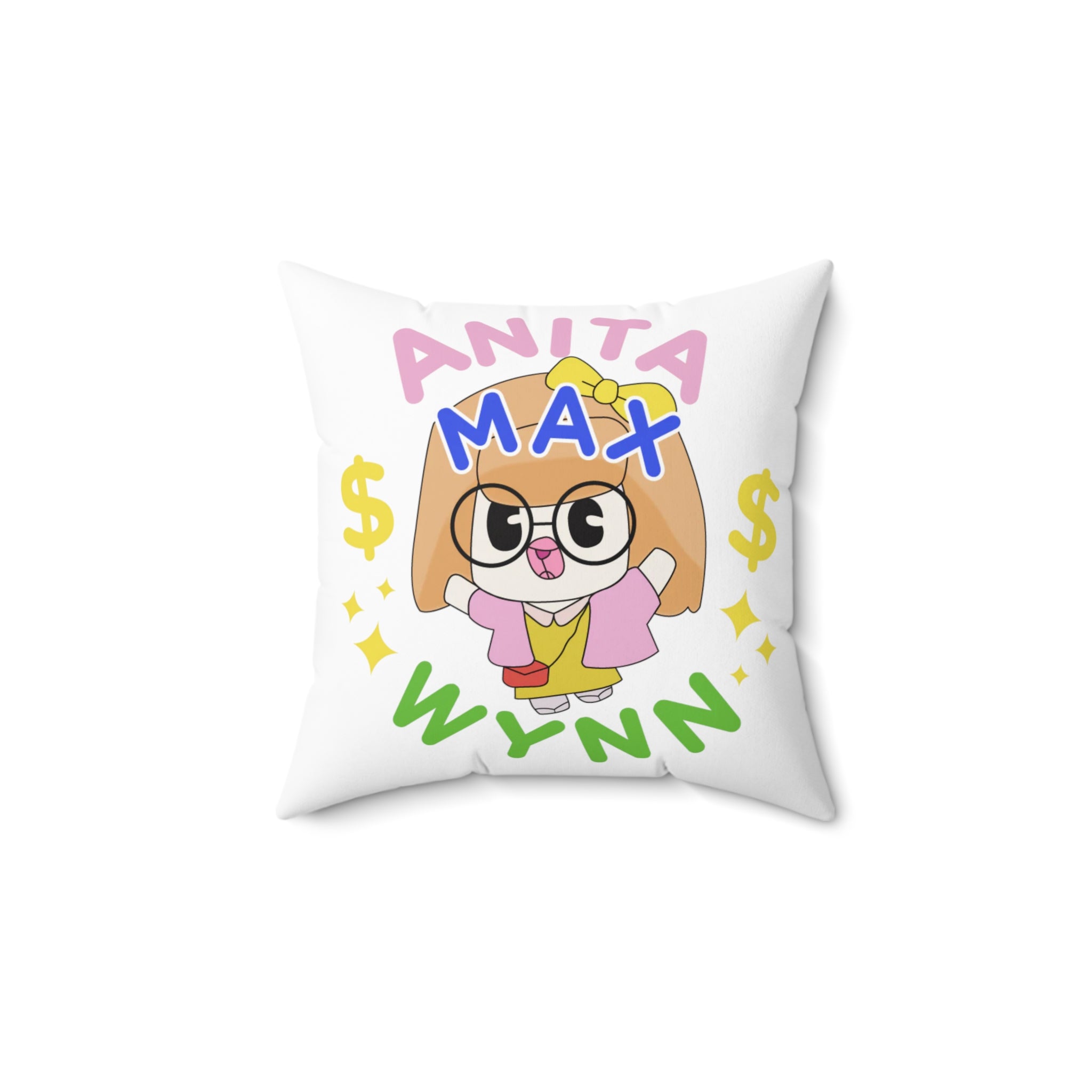 Anita Max Wynn Drake Spun Polyester Square Pillow | Fan Merch