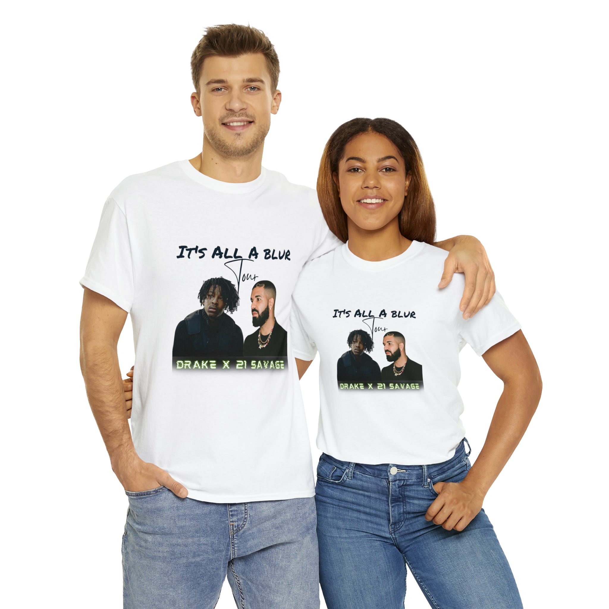 Drake x 21 Savage Unisex It's All A Blur T-Shirt | Tour Merch