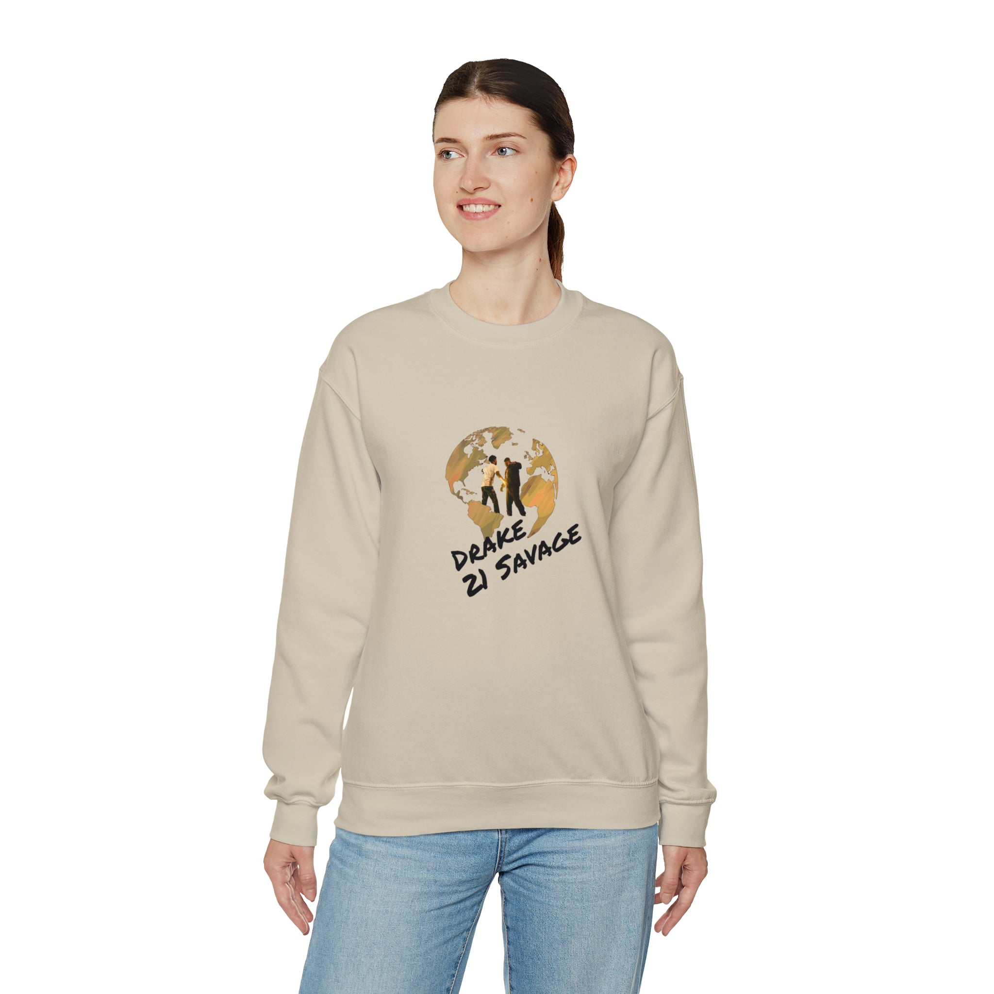 Drake x 21 Savage Unisex It's All A Blur Tour SweatShirt Crewneck | Tour Merch